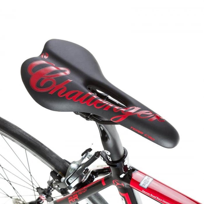 Bicicleta Road 28" DEVRON Urbio R4.8, cadru aluminiu 22", manete ergopower, frane V-Brake, 20 viteze, negru/rosu [5]