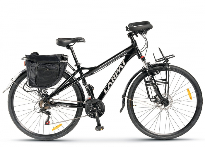 Bicicleta Trekking 28" CARPAT 700C, cadru aluminiu 18", manete secventiale, frane disc, 21 viteze [2]