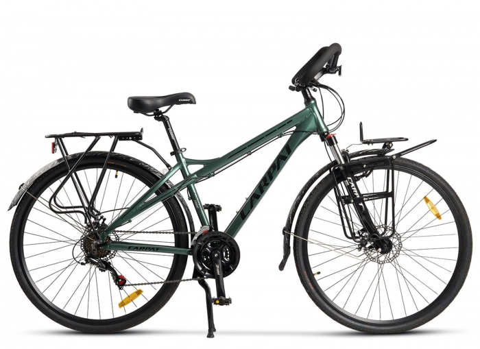 Bicicleta Trekking 28" CARPAT 700C, cadru aluminiu 18", manete secventiale, frane disc, 21 viteze [2]