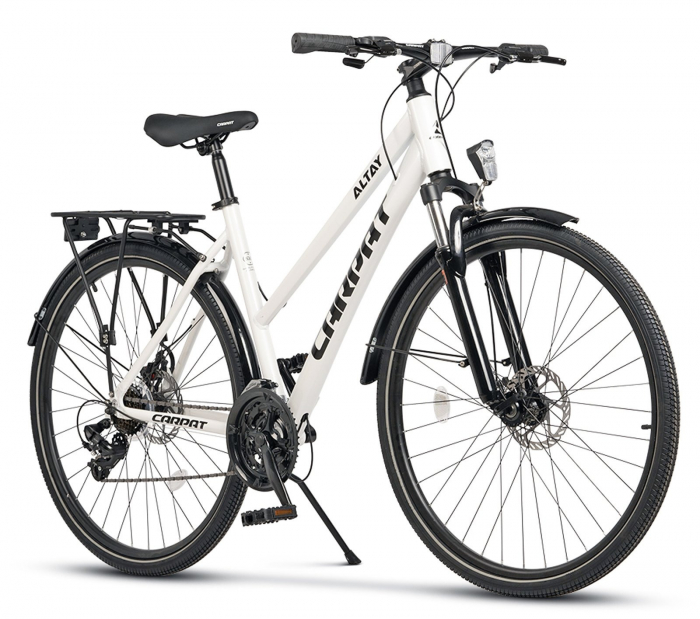 Bicicleta Trekking 28" CARPAT Altay, cadru aluminiu 18", manete secventiale, frane disc, 21 viteze [1]