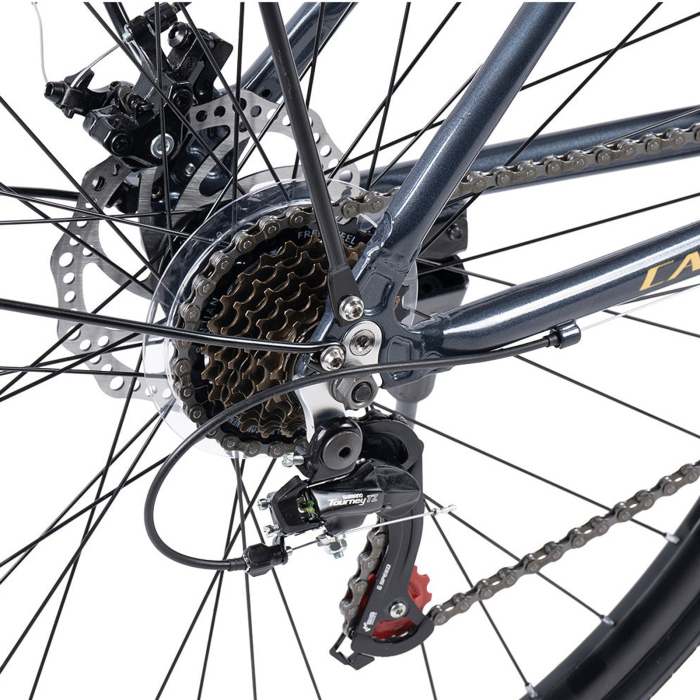 Bicicleta Trekking 28" CARPAT Smart, cadru otel 18", manete secventiale, frane disc, 21 viteze [10]