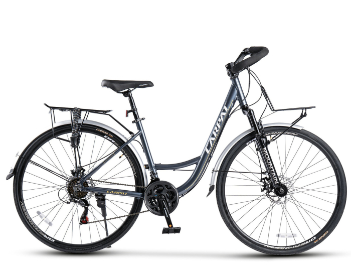 Bicicleta Trekking 28" CARPAT Smart, cadru otel 18", manete secventiale, frane disc, 21 viteze [2]