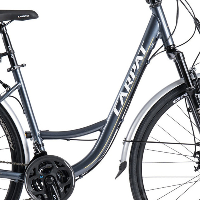 Bicicleta Trekking 28" CARPAT Smart, cadru otel 18", manete secventiale, frane disc, 21 viteze [13]