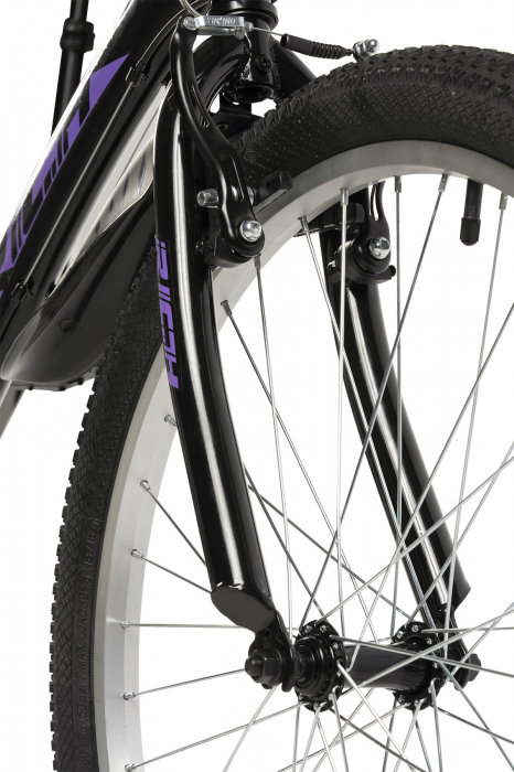 Bicicleta Trekking Rich R2430A 24", Negru/Fucsia [6]