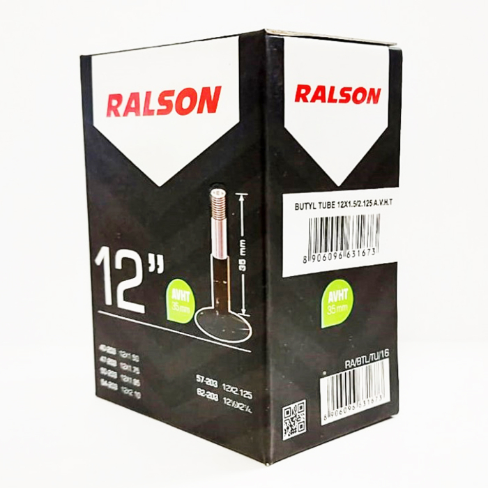 Camera bicicleta 12"x1.5-2.125 RALSON, valva AV35 [2]