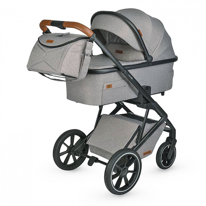 Carucior modular 2in1 COCCOLLE Nessia Lunar rock+Balansoar bebelusi COCCOLLE Velio Butternut [11]