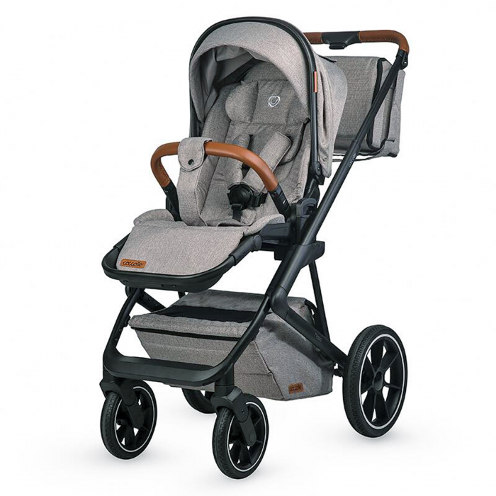 Carucior modular 2in1 COCCOLLE Nessia Lunar rock+Balansoar bebelusi COCCOLLE Velio Butternut [3]