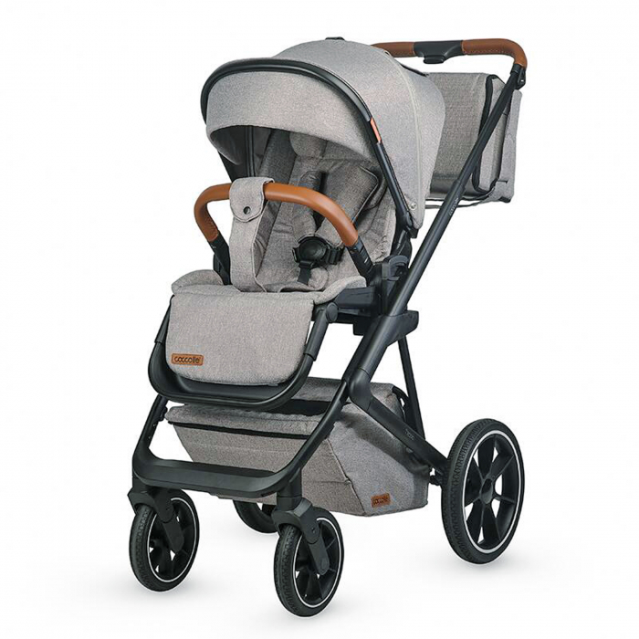 Carucior modular 2in1 COCCOLLE Nessia Lunar rock+Balansoar bebelusi COCCOLLE Velio Butternut [2]