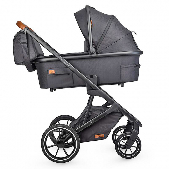 Carucior modular 2in1 COCCOLLE Nessia Diamond black + Balansoar bebelusi COCCOLLE Velio Butternut [13]