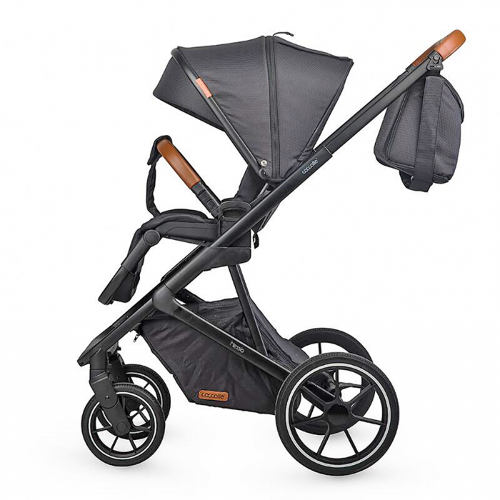 Carucior modular 2in1 COCCOLLE Nessia Diamond black + Balansoar bebelusi COCCOLLE Velio Butternut [4]