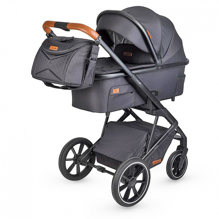 Carucior modular 2in1 COCCOLLE Nessia Diamond black + Balansoar bebelusi COCCOLLE Velio Butternut [11]