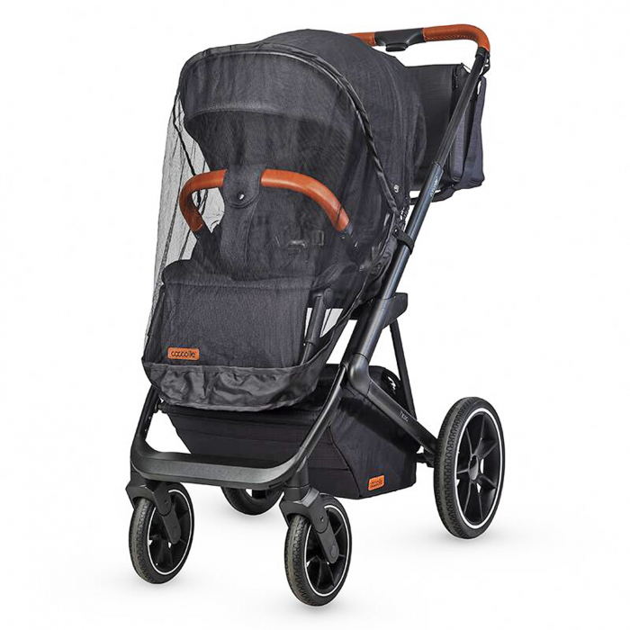 Carucior modular 2in1 COCCOLLE Nessia Diamond black + Balansoar bebelusi COCCOLLE Velio Butternut [10]