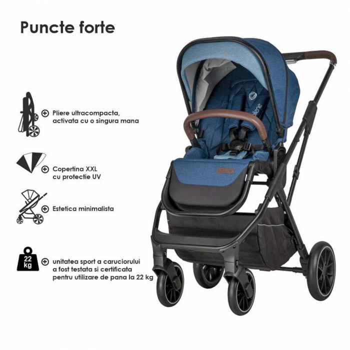 Carucior modular 2in1 COCCOLLE Silene Celestial Blue [3]