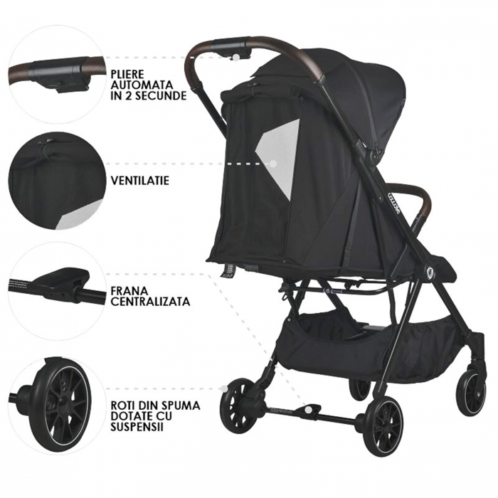 Carucior sport autofold COCCOLLE Melia Diamond black [11]