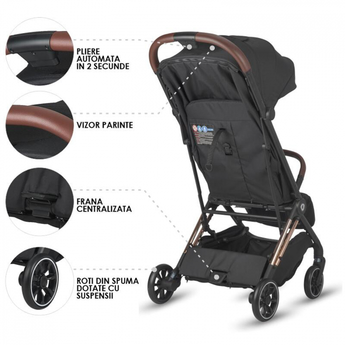 Carucior sport cu pliere automata COCCOLLE Beyla Gold LE [7]