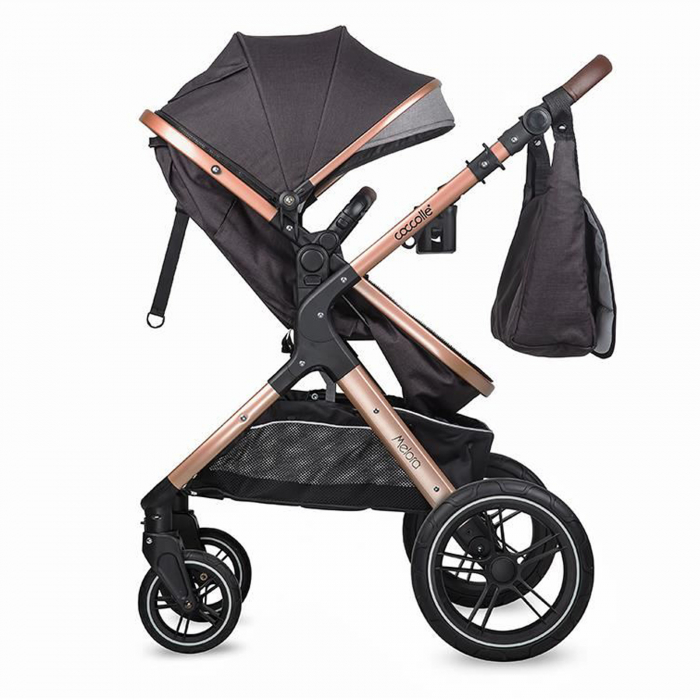 Carucior transformabil 3in1 COCCOLLE Melora Diamond black [10]
