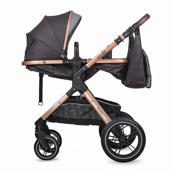 Carucior transformabil 3in1 COCCOLLE Melora Diamond black [9]