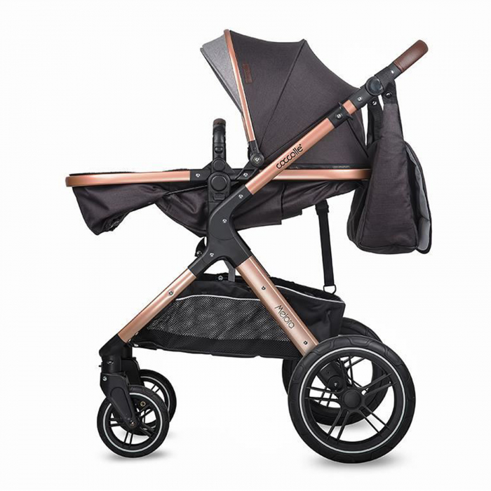 Carucior transformabil 3in1 COCCOLLE Melora Diamond black [8]