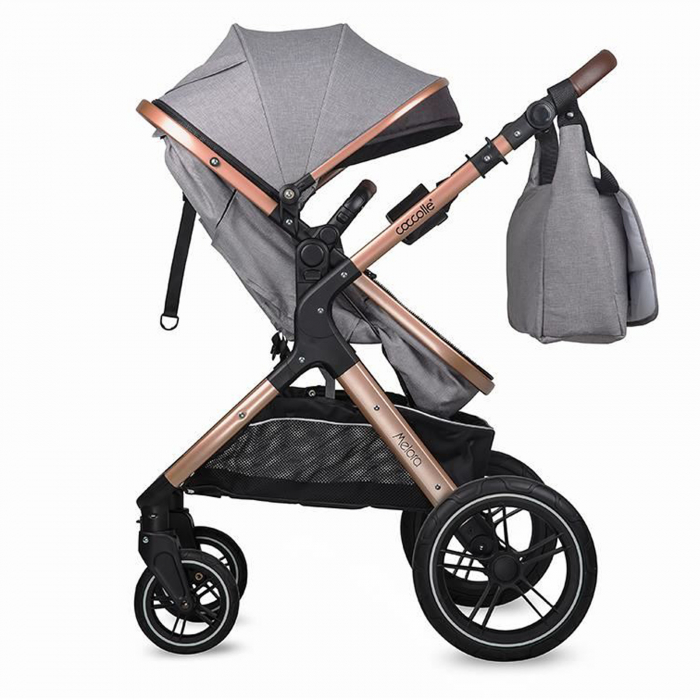 Carucior transformabil 3in1 COCCOLLE Melora Moonlit grey [10]