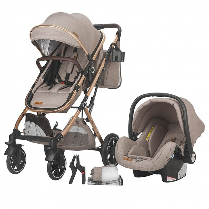 Carucior ultracompact 3in1 COCCOLLE Ravello sand beige [1]
