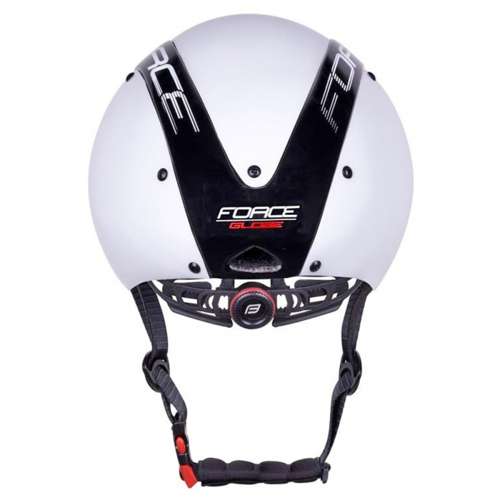 Casca ciclism contratimp FORCE Globe Air, alb/negru, marime L (58-62 cm) [8]