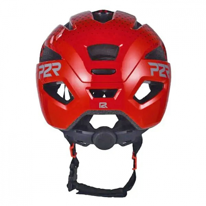 Casca ciclism copii P2R Mascot, negru/rosu, marime S (52-56 cm) [4]