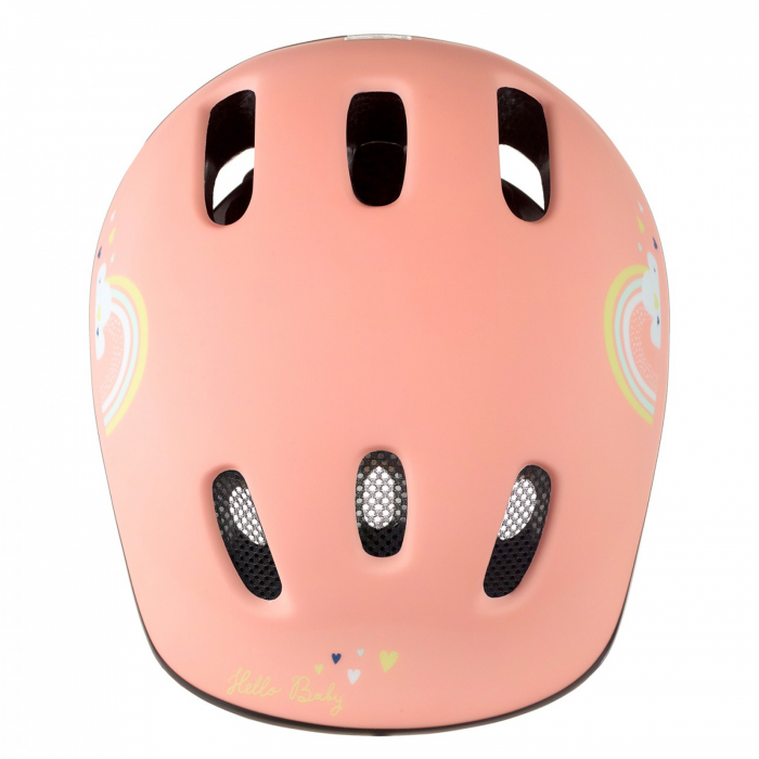 Casca ciclism copii POLISPORT Happy Rainbow, roz, marime XS (44-48 cm) [2]