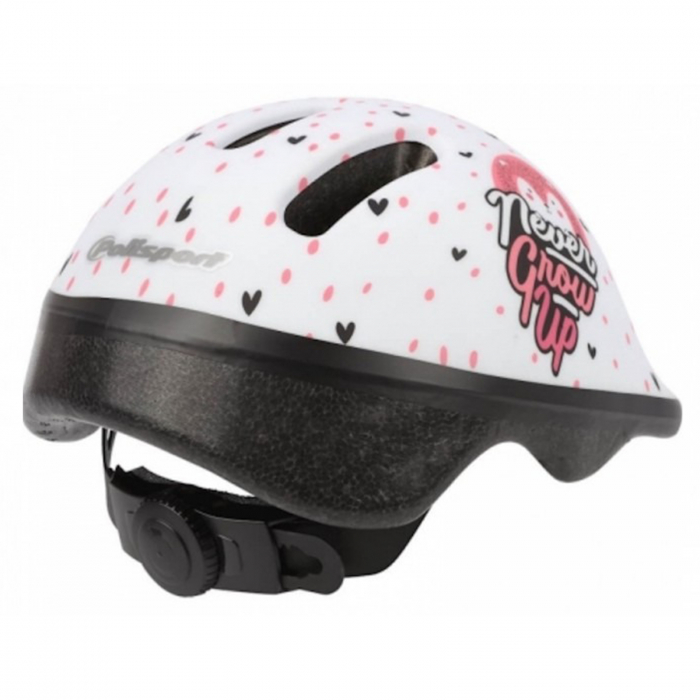 Casca ciclism copii POLISPORT Hoggy, alb/roz, marime XS (44-48 cm) [2]