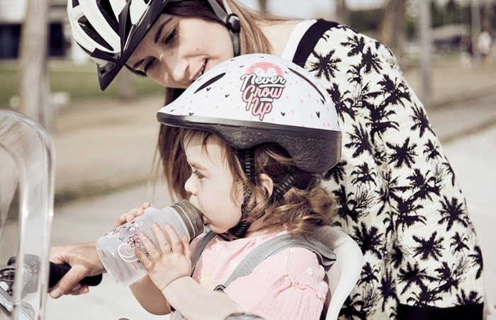 Casca ciclism copii POLISPORT Hoggy, alb/roz, marime XS (44-48 cm) [3]