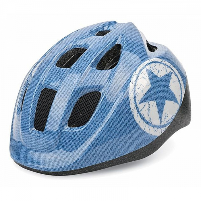 Casca ciclism copii POLISPORT Jeans, albastru, marime M (52-56 cm) [1]