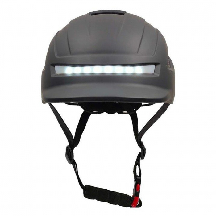 Casca ciclism cu lumini fata/spate E.WHEEL CP02, negru, one size [2]