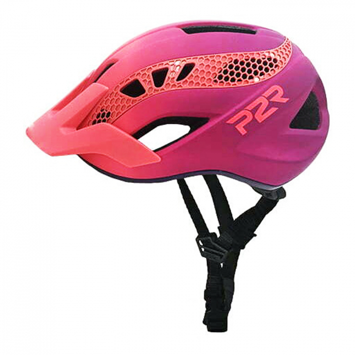 Casca ciclism P2R Zenero, rosu/violet, marime M (54-58 cm) [2]