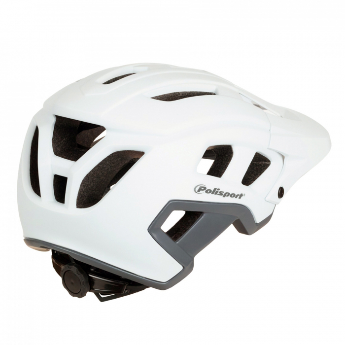 Casca ciclism POLISPORT Mountain Pro, alb/gri, marime L (58-62 cm) [2]
