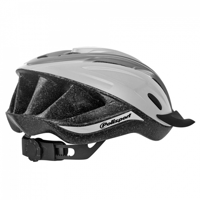 Casca ciclism POLISPORT Ride In, alb/gri, marime L (58-62 cm) [2]