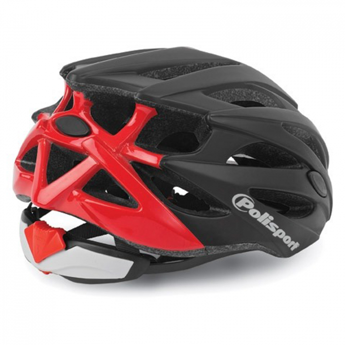 Casca ciclism POLISPORT Twig, negru/rosu, marime M (54-58 cm) [3]