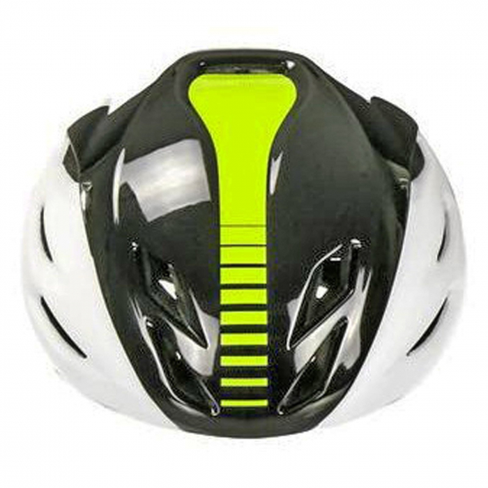 Casca ciclism Road POLISPORT Aero, alb/negru/galben, marime M (54-58 cm) [3]