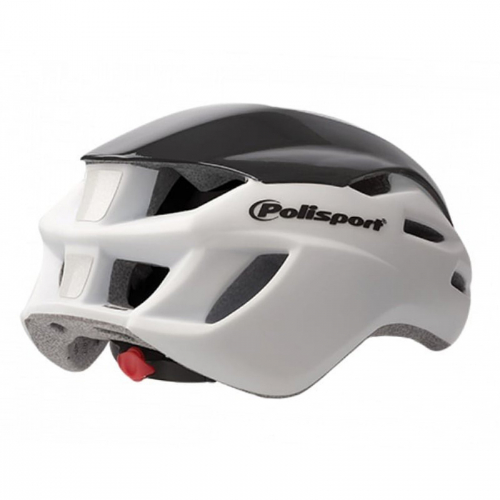 Casca ciclism Road POLISPORT Aero, alb/negru/galben, marime M (54-58 cm) [2]