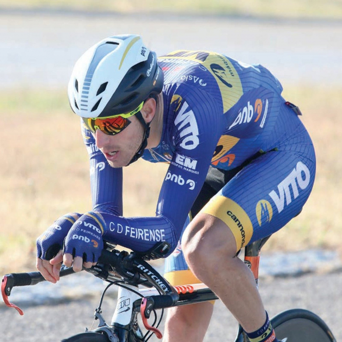 Casca ciclism Road POLISPORT Aero, alb/negru/galben, marime M (54-58 cm) [8]