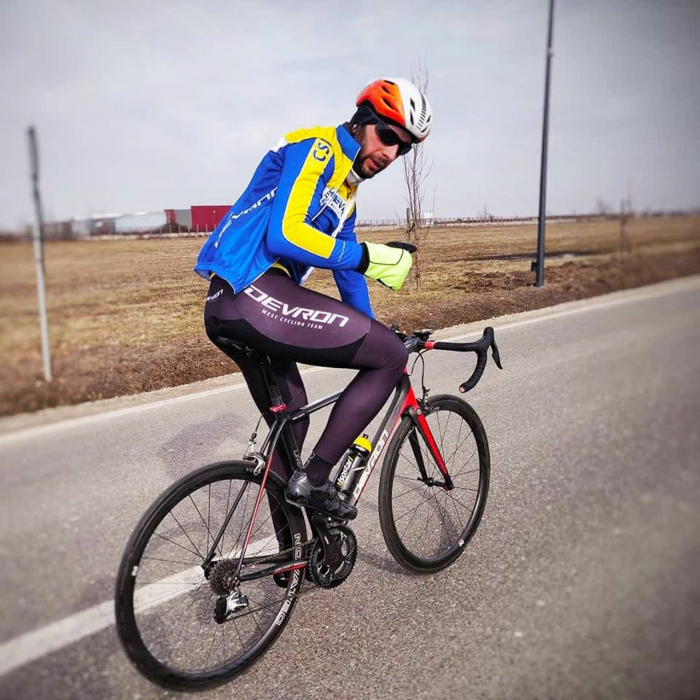 Casca ciclism Road POLISPORT Aero, alb/negru/rosu, marime M (54-58 cm) [6]