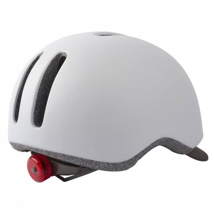 Casca ciclism urbana POPLISPORT Commuter, alb/gri, marime L (58-62 cm) [2]