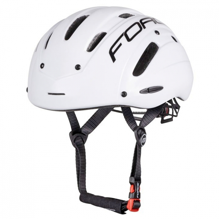 Casca ciclism contratimp FORCE Globe Air, alb/negru, marime L (58-62 cm) [1]