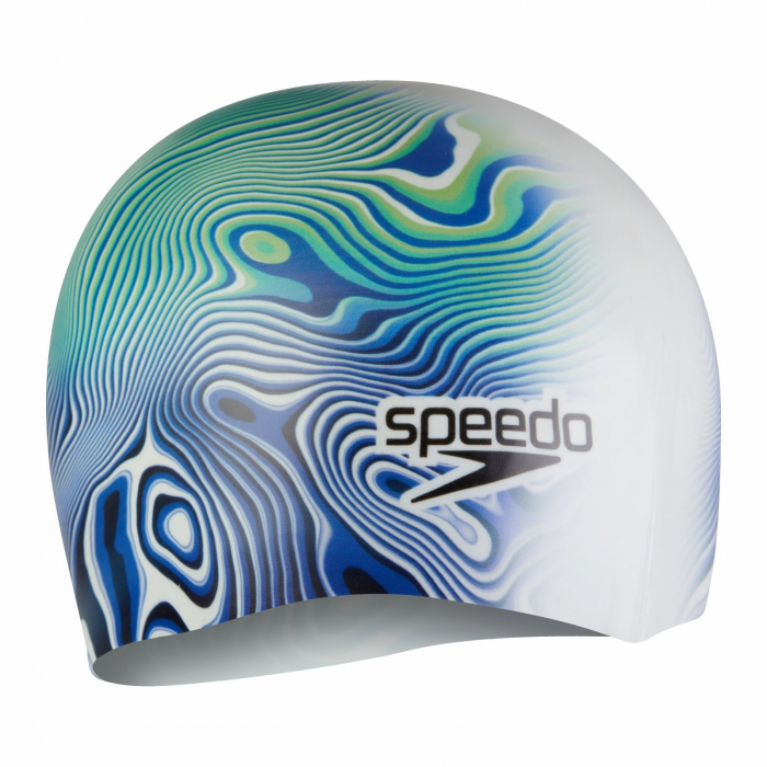 Casca inot adulti Digital Printed SPEEDO albastru/verde [2]