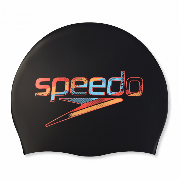 Casca inot adulti SPEEDO Moulded silicon, negru/multicolor [1]
