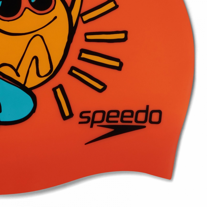 Casca inot copii SPEEDO Slogan Print portocaliu/galben [3]