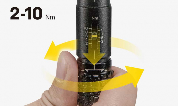 Cheie dinamometrica TOPEAK Torq Stick TT2587, negru [8]