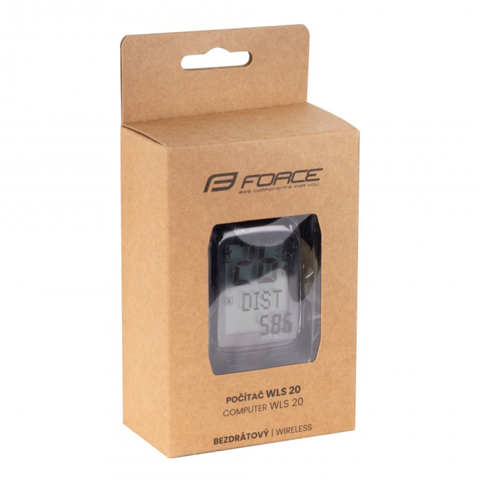Ciclocomputer FORCE WLS 20 13F fara fir, negru [3]