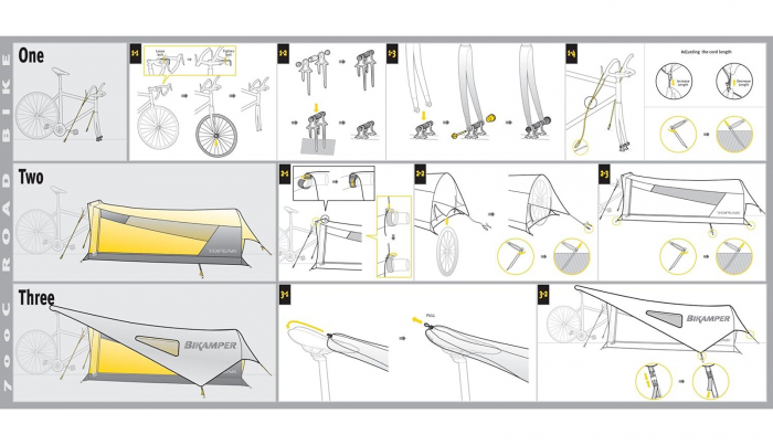 Cort individual pentru calatorii TOPEAK Bikamper TBP001 [9]