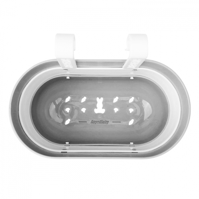 Cos pliabil ROYAL BABY, compatibil grip marime L,  gri/alb [4]