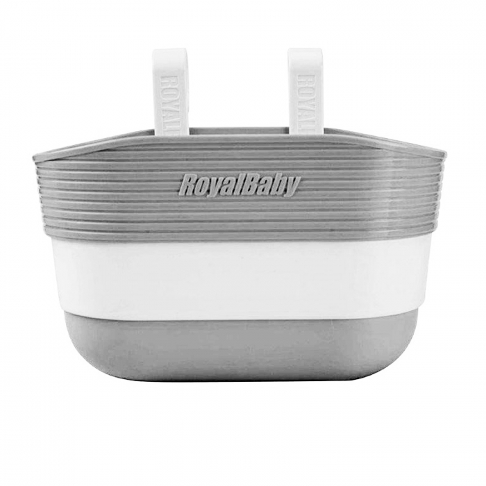 Cos pliabil ROYAL BABY, compatibil grip marime S,  gri/alb [3]