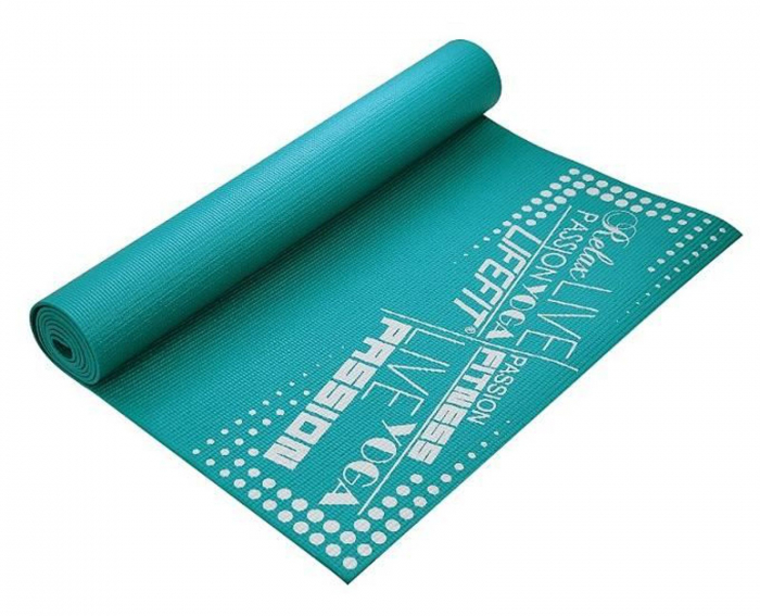 Covoras gimnastica LIFEFIT Slimfit 173x58x0.4 cm, turcoaz [1]